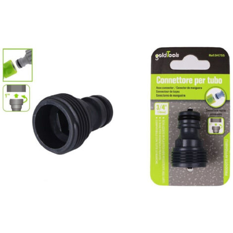 Trade Shop - Raccordo Adattatore Rapido Filetto 3/4" 10mm Con Innesto Maschio Universale 94755 - (1/3)