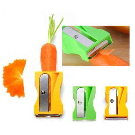Trade Shop - Peelers Tementa Zanahoria Zucchini Peel Tamaño Decoración Verduras En Rodajas - (1/4)