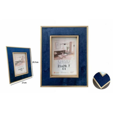 ArtToFrames Cornice Telaio Nero con Incisione Bordi. Larghezza