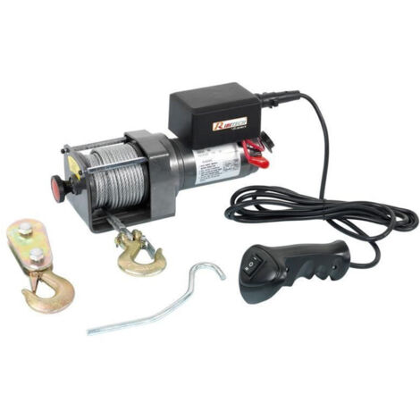 Trade Shop - Cabestrante Cabestrante 12v Cable De Acero Mando A Distancia Max 1134kg Mod.pe12v-2500 -