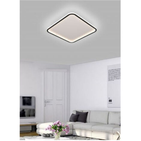 Trade Shop - Plafoniera A Led Moderna Da Soffitto Quadrata 50w Luce Fredda Naturale Calda C12 -