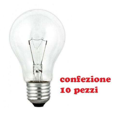 Trade Shop - Paquete 10 Bulbos Drop-drop Incandescent E27 220 / 240v 50 / 60hz 100w -