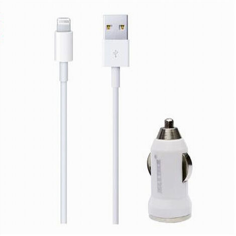 Trade Shop - Kit Caricabatterie Da Auto Accendisigari Cellulare Smartphone 5w Maxtech Ip001 - (1/2)