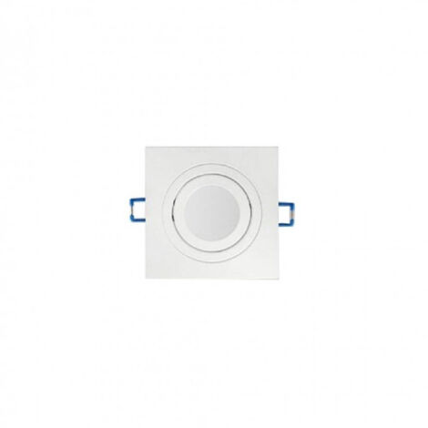 Paravento Esterno Porta Faretto In Gesso Quadrato Alto Con Portalampada GU10 Incluso, Bianco, Verniciabile, Per Interni Ed Esterni, LED Faretti Quadrati Per Cartongesso - Foto 4