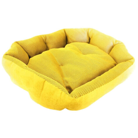 Trade Shop - Cuccia Per Animali Cane O Gatto Telato 46x32x9cm Tutte Le Stagioni Colore -      Amarillo