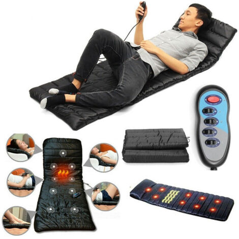 Trade Shop - Materassino Massaggiante Vibrante A 9 Zone Con 4 Aree Vibranti Massaggio Shiatsu - (1/5)