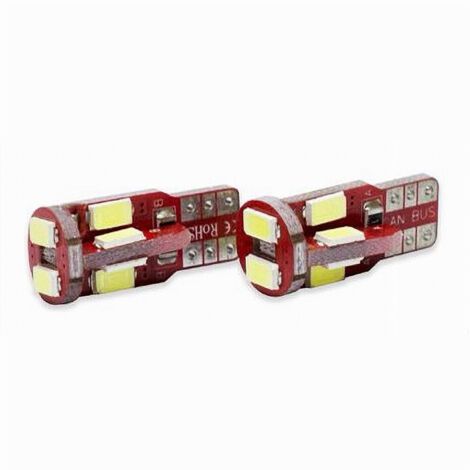 Trade Shop - Lampadine Di Posizione Canbus Maxtech L-p059 12v 10led 3w Ultra Luminose 6000k - (1/2)