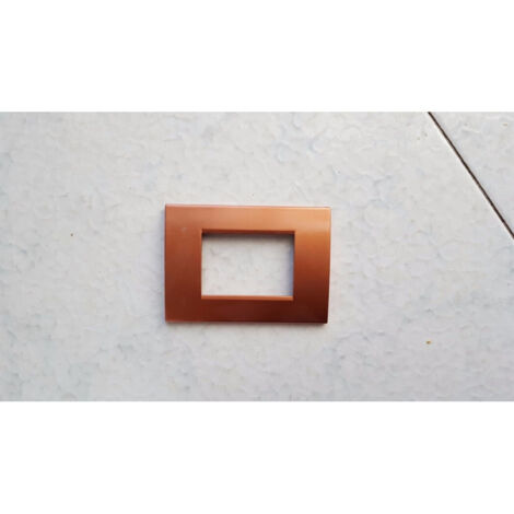 Trade Shop - Placca Placche Placchete Compatibili Living Light In Abs 3 4 7 Posti Colorate - Copper