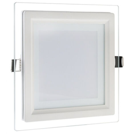 Trade Shop - Pannello Led Slim Quadrato Incasso 24w Cornice Vetro Cct 3000k 4000k 6500k P205e-q3c - (1/5)