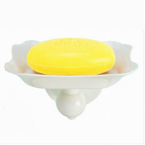 Trade Shop - Porta Sapone Saponetta Attacco A Ventosa A Parete Accessorio Arredo Bagno 52168a - (1/2)