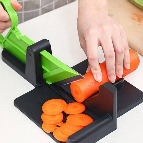 Affettatrice Per Pane Manuale Regolabile, Con Vassoio Raccogli-briciole - Per Pane, Baguette, Torte (spessore 1,2 Cm) - 7