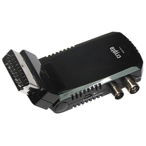 Trade Shop - Decoder Scart Ricevitore Digitale Terrestre Tv Girevole 180° Min Tdt 108v Sd -