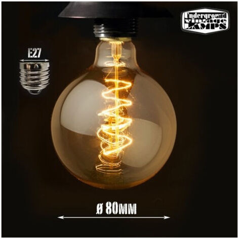 Trade Shop - Globo Carbonio Vintage Decorativa Attacco E27 4w - (1/2)