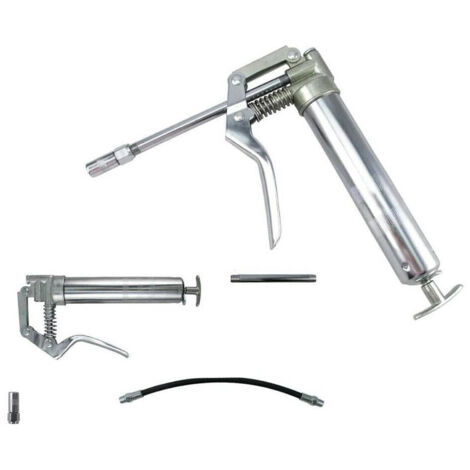 Trade Shop - Pompa Ingrassatore Pistola Per Grasso Aria Manuale 120ml Pompa Manuale - (1/4)