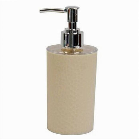 Trade Shop - Dispenser Sapone Liquido Bagno Per Lavandino Beige Accessori Arredo Bagno 79789 - (1/3)