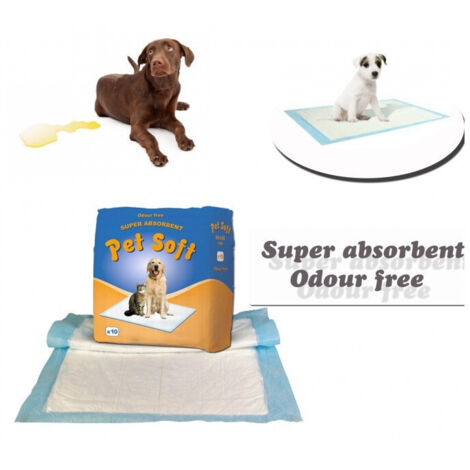 Trade Shop - X 10 Traverse Perros Super Absorbentes Alfombra Capturan Olores Animales Necesidades - (1/4)