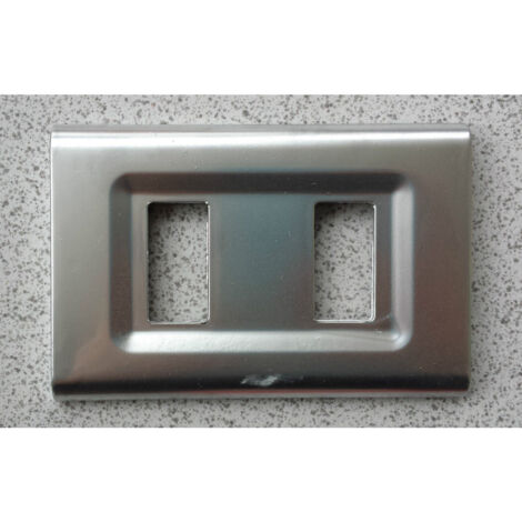Trade Shop - Placas Abs Serie Magic Elite Bticino Compatibles Con Tapas De Enchufes -      Plata