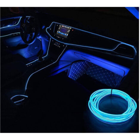 Trade Shop - Striscia Led Fluorescente Blu Neon 12v 14w Luz De Luz - (1/3)