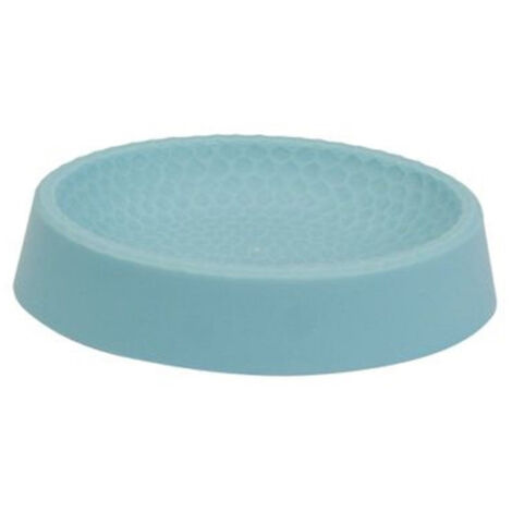 Trade Shop - Jabonera Labrada Azul Claro Accesorios De Baño Modernos 79796 - (1/2)