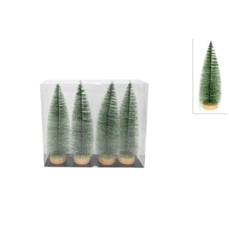 Decorazione Natalizia Krist Bianco Marrone Nero Verde Natale 14 x 37,5