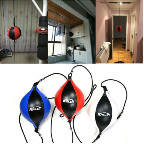 Trade Shop - Sacco Da Boxe Borsa A Sfera A Doppia Estremità In Pu Punch Sport Fitness Adulti -