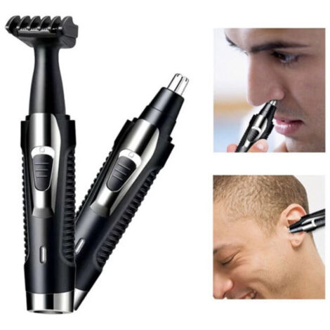 Trade Shop - Razor 2 En 1 Finisher Para La Nariz Hairbase Ears Recargables Gm-3130 - (1/5)
