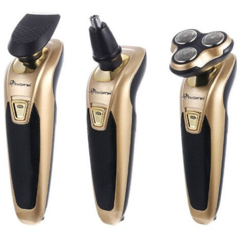 Trade Shop - Rasoio Elettrico Regolabarba 3in1 Ricaricabile Trimmer Rifinitore Per Naso Gm578 - (1/5)