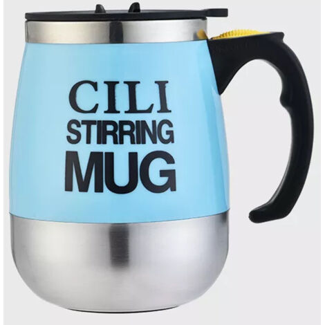 Trade Shop - Tazza Bicchiere Automescolante Cili Stirring Mug Per Cappuccino Latte Colazione - (1/2)