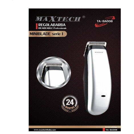 Trade Shop - Tagliacapelli Portatile Da Viaggio Ricaricabile Per Barba Capelli Regolabarba Ta-ba008 -
