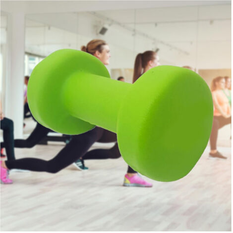 Trade Shop - Manubrio Singolo 1 Kg In Vinile Allenamento Esercizi Casa Palestra Workout Fit -