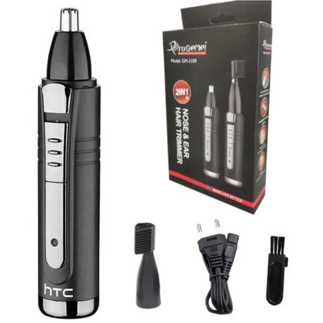 Trade Shop - Trimmer Rifinitore 2 In 1 Elettrico Batteria Ricaricabile Per Barba Naso Gm-3109 - (1/5)
