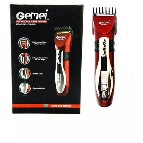 Trade Shop - Regolabarba Taglia Capelli Trimmer Professionale A Batteria Ricaricabile Gm-6051 - (1/5)