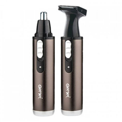 Trade Shop - Trimmer Gm3112 2in1 Rifinitore Regolatore Per Naso Orecchie Batteria Ricaricabile - (1/5)