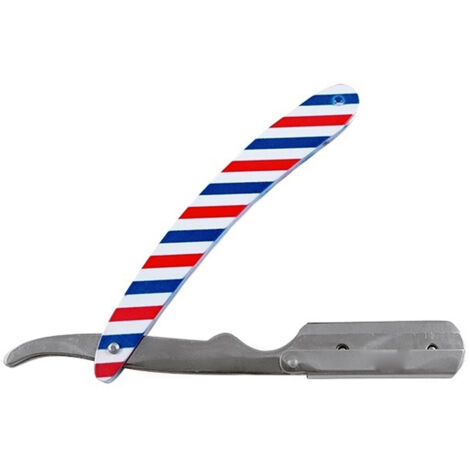 Trade Shop - Rasoio Barba American Barber Old Style A Mano Senza Mezza Lama Manico Protettivo -
