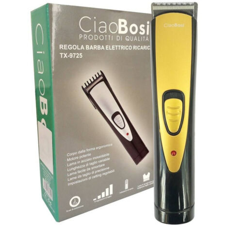 Trade Shop - Rasoio Taglia Capelli Regola Barba Elettrico Batteria Ricaricabile Tx-9725 - (1/3)