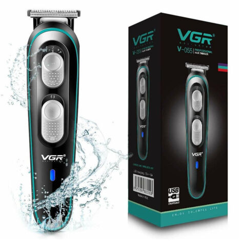 Trade Shop - Taglia Capelli Professionale Trimmer Regola Barba Elettrico Ricaricabile V-055 -