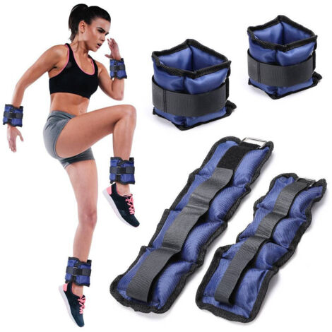 Trade Shop - Set 4 Pesi Polsi E Caviglie 3 Kg + 1 Kg Allenamento Palestra Aerobica Fitness - (1/5)