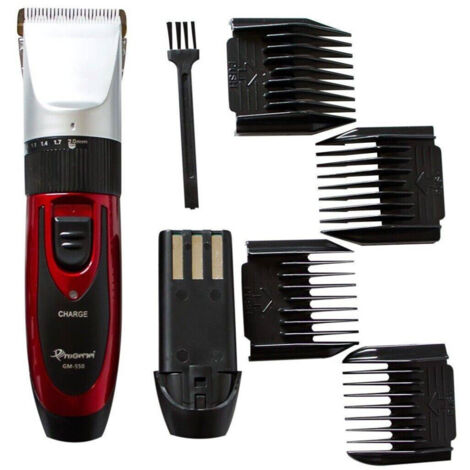 Trade Shop - Afeitadora Eléctrica De Cortador Profesional Doble Batería Recargable Gm-550 - (1/5)