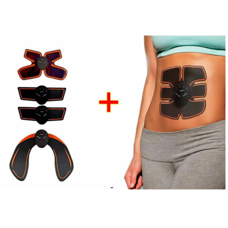 Trade Shop - Elettrostimolatore 5 In 1 Addome Braccia Coscia Cervicale Modellante -