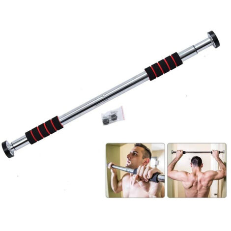 Trade Shop - Barra Per Trazioni Porta Regolabile Da 0,8 A 1,2 Mt Palestra Fitness Allenamento - (1/5)