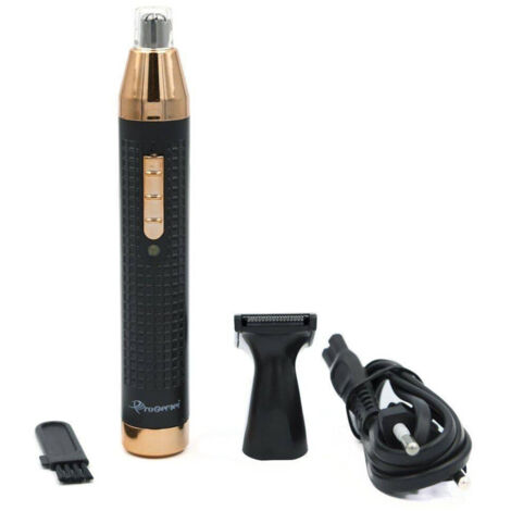Trade Shop - Rifinitore Trimmer A Batteria 2 In 1 Regola Barba Naso Orecchie Capelli Gm-3120 - (1/5)