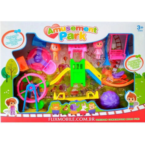 Trade Shop - Luna Park Giostre Giostra Personaggi Altalena Scivolo Giocattolo Gioco Bambina - (1/5)