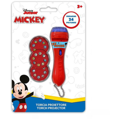 Trade Shop - Proyector De La Antorcha Mickey Mouse Disney 24 Imágenes Para Proyectar Niños Juego -