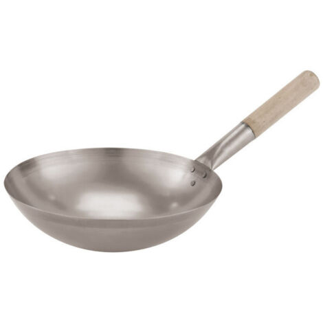 Wok De Hierro Profesional Cocina Oriental China Japonesa 30cm -