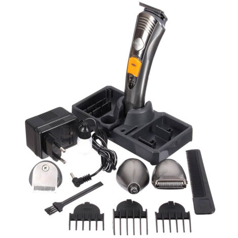 Kit De Afeitado Eléctrico 7 En 1 Recortador De Barba Recortador De Vello Corporal Nariz - (1/3)