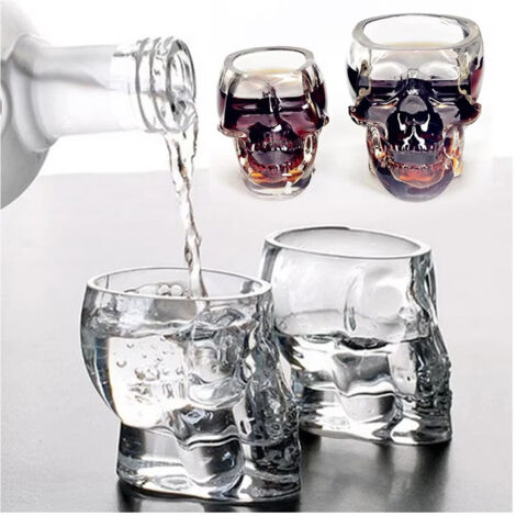 Vaso De Chupito Vaso De Chupito Con Silueta De Calavera Vodka Whisky - (1/5)