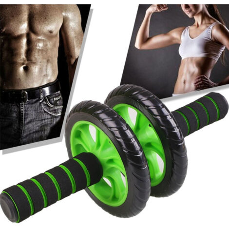 Doble Rueda Para Entrenamiento Muscular Abdominal Con Colchoneta De Gimnasia - (1/3)