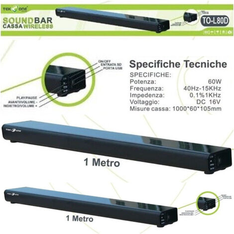 Barra De Sonido Subwoofer Altavoz Home Cinema Tv Sistema Surround 5.1 60w Usb Tf -