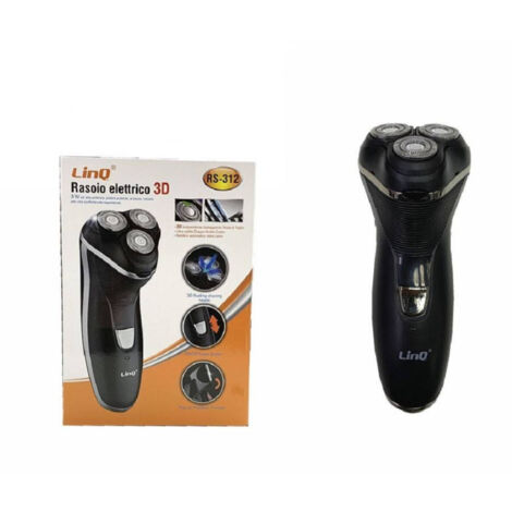 Afeitadora Eléctrica 3d Inalámbrica Recargable 3 Cabezales Cuchillas De Acero Barba Bigote Rs-312 - (1/2)