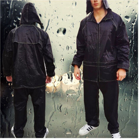 Trade Shop - Traje De Motocicleta A Prueba De Agua A Prueba De Agua Con Chaqueta Y Pantalones - (1/3)